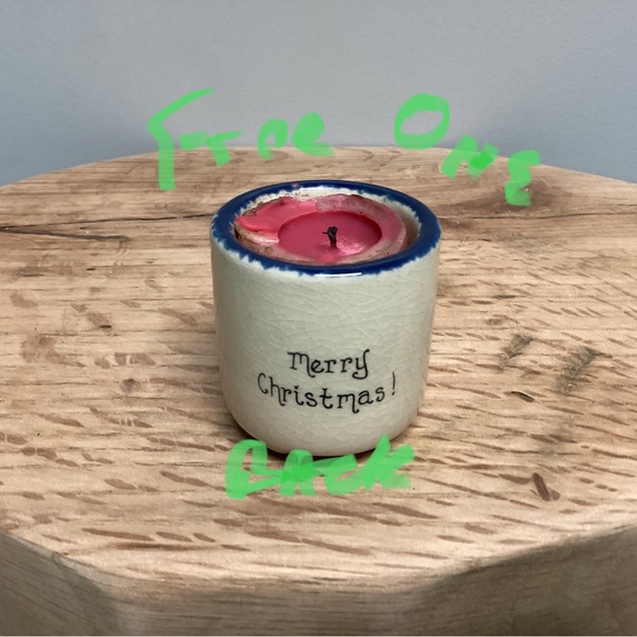 🔴 Set of 2 beautiful ceramic crafted Christmas themed candles - PLUS Free One - Picture 11 of 11